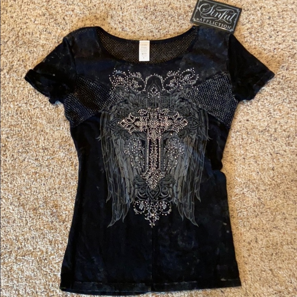 Black top - Sinful brand (brand new)